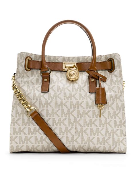 michael kors signature hamilton bag|Michael Kors Hamilton large tote.